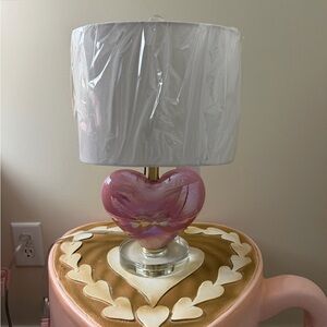 New Release Karma Home Valentine’s Day Pink Heart Table Lamp